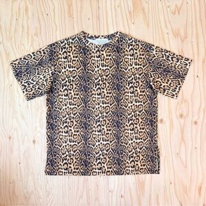 stylenanda oversized leopard tee - kfashion 100% cotton - L - like new